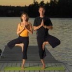 Teaching private yoga