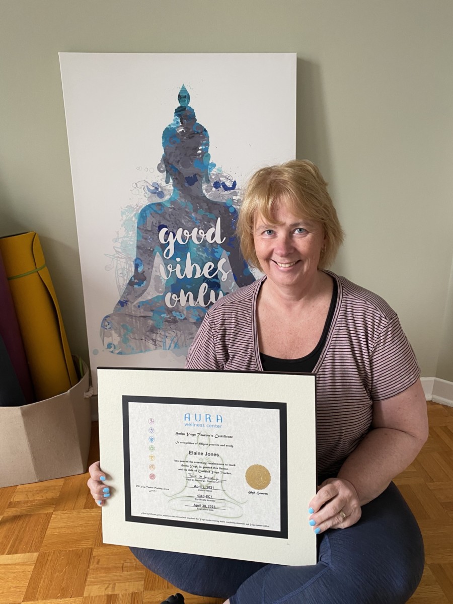Elaine Jones - Certified Hatha Yoga Teacher